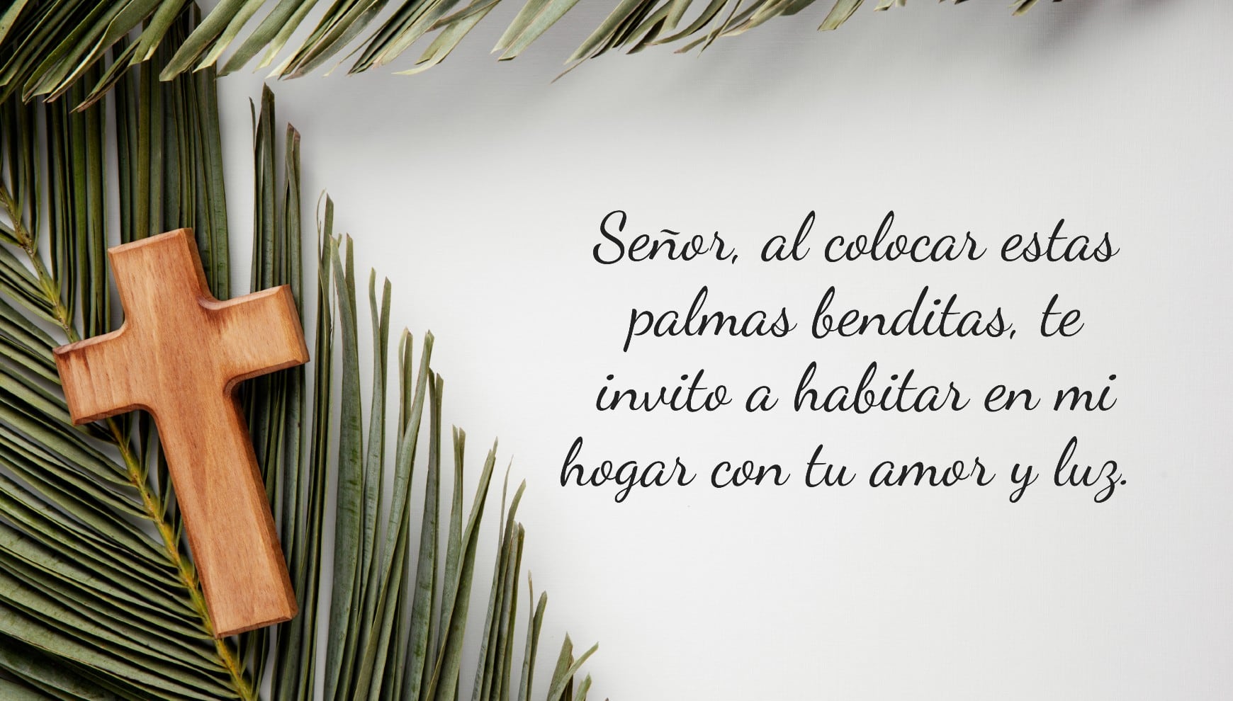 Durante el Domingo de Ramos, las oraciones fortalecen la fe y la unidad familiar. | Crédito: Composición Gestión Mix / Freepik