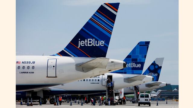La lista de las rutas que cancelará JetBlue en Estados Unidos desde enero de 2024 