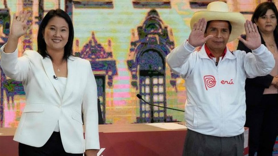 Keiko Fujimori y Pedro Castillo.