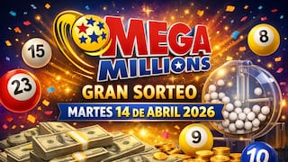 Resultados del Mega Millions HOY, 14/04/2026: números ganadores del jackpot de la lotería de $120 en Estados Unidos
