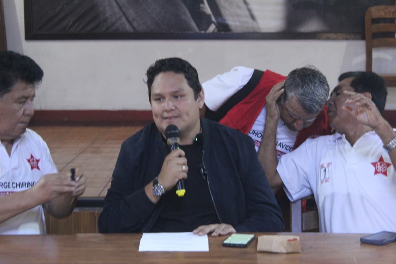 Candidato presidencial por el Partido Aprista Peruano, Enrique Valderrama. (Foto: Álvaro Figueroa/@photo.gec)