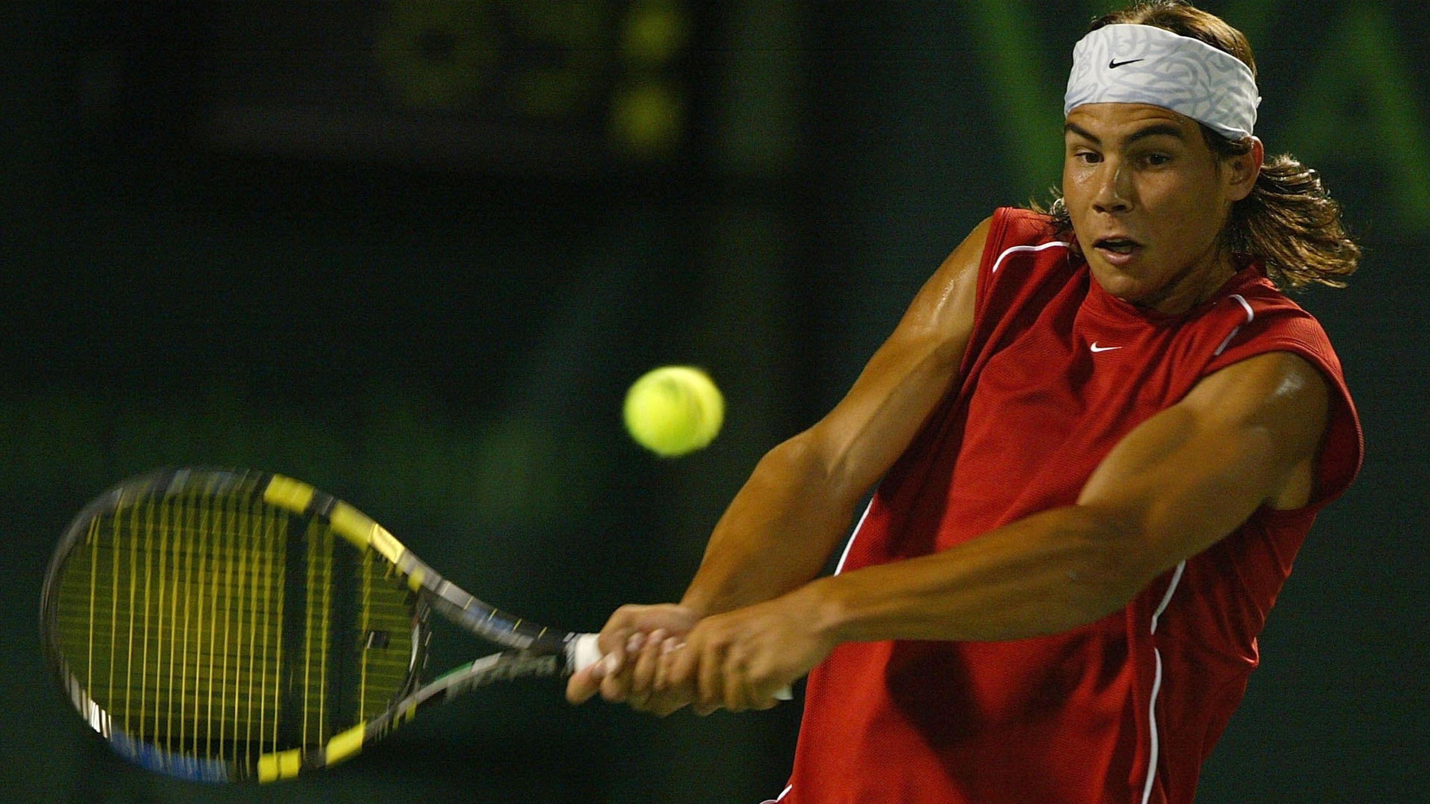 Rafael Nadal en Miami en 2004.