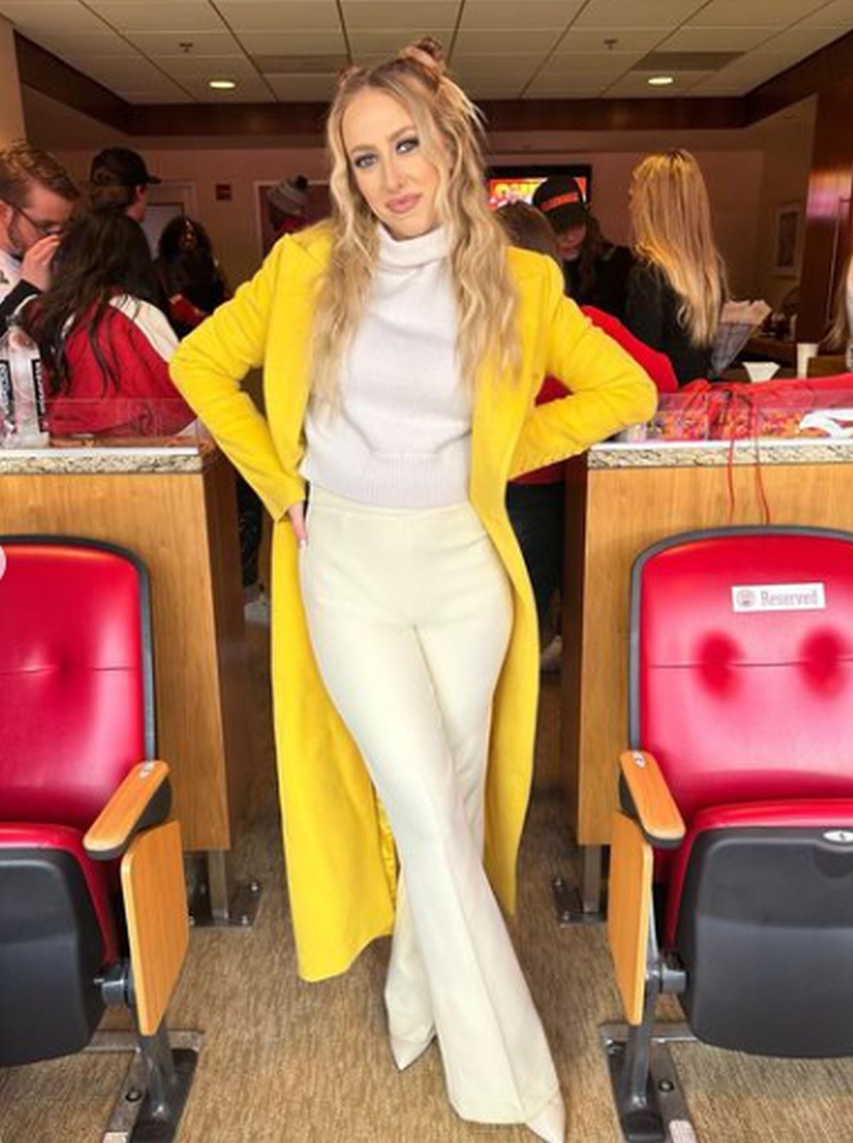 La esposa del jugador de la NFL esperando el partido del equipo de Patrick Mahomes (Foto: Brittany Mahomes / Instagram)