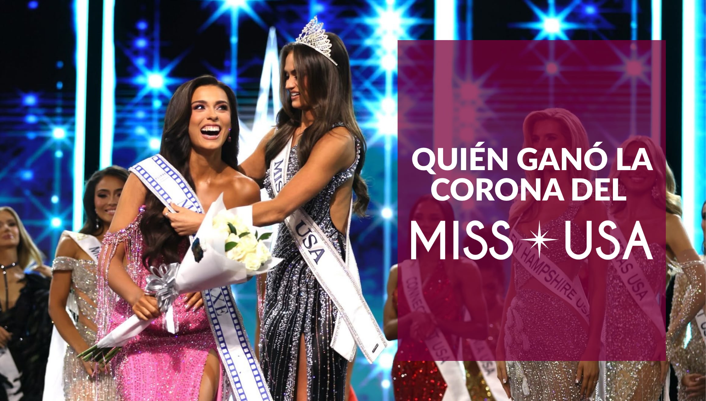 La ganadora del certamen Miss Universo USA 2026 celebra tras ser coronada en la gran final. Repase los momentos clave de la gala y la nómina de finalistas en la velada de la nueva reina de la belleza estadounidense. | Crédito: Miss USA / Facebook / Composición Gestión Mix