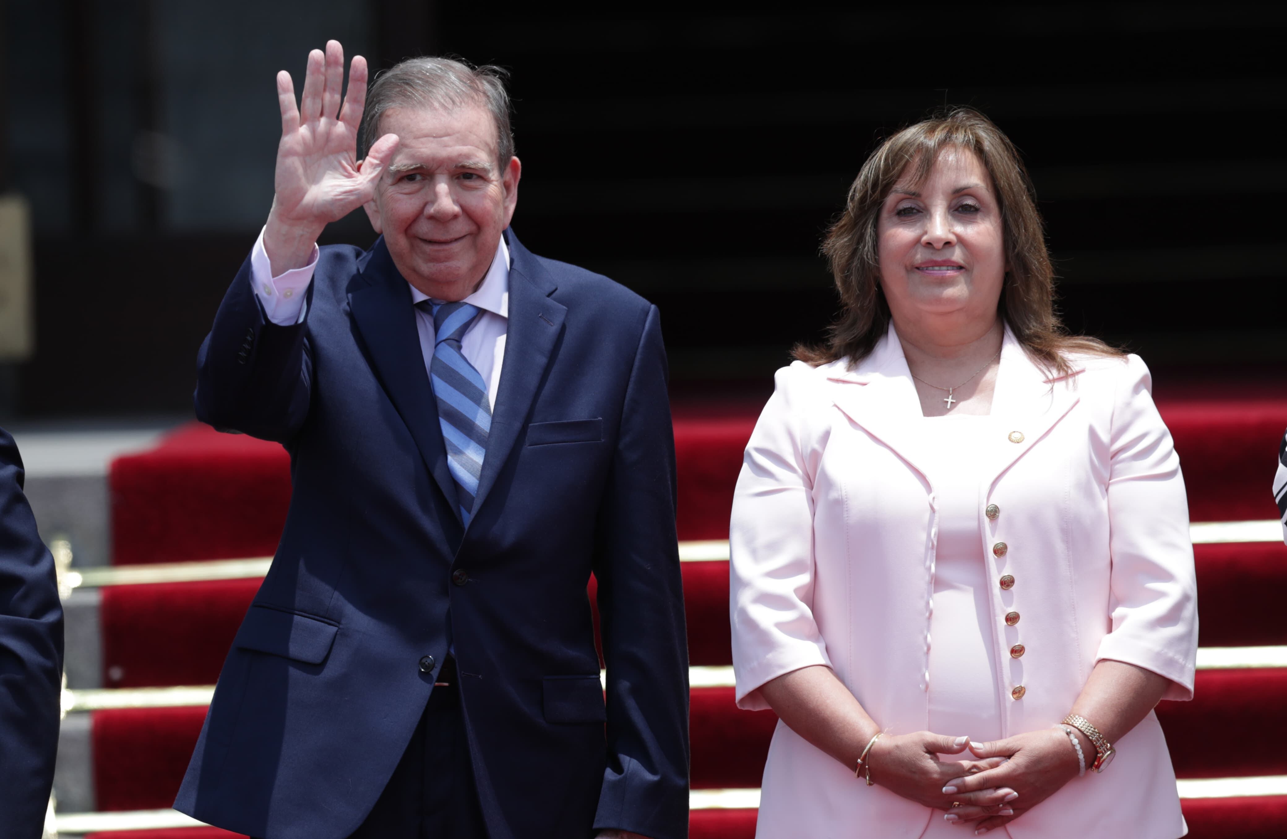 Edmundo González llega a Palacio de Gobierno. (Foto: GEC)