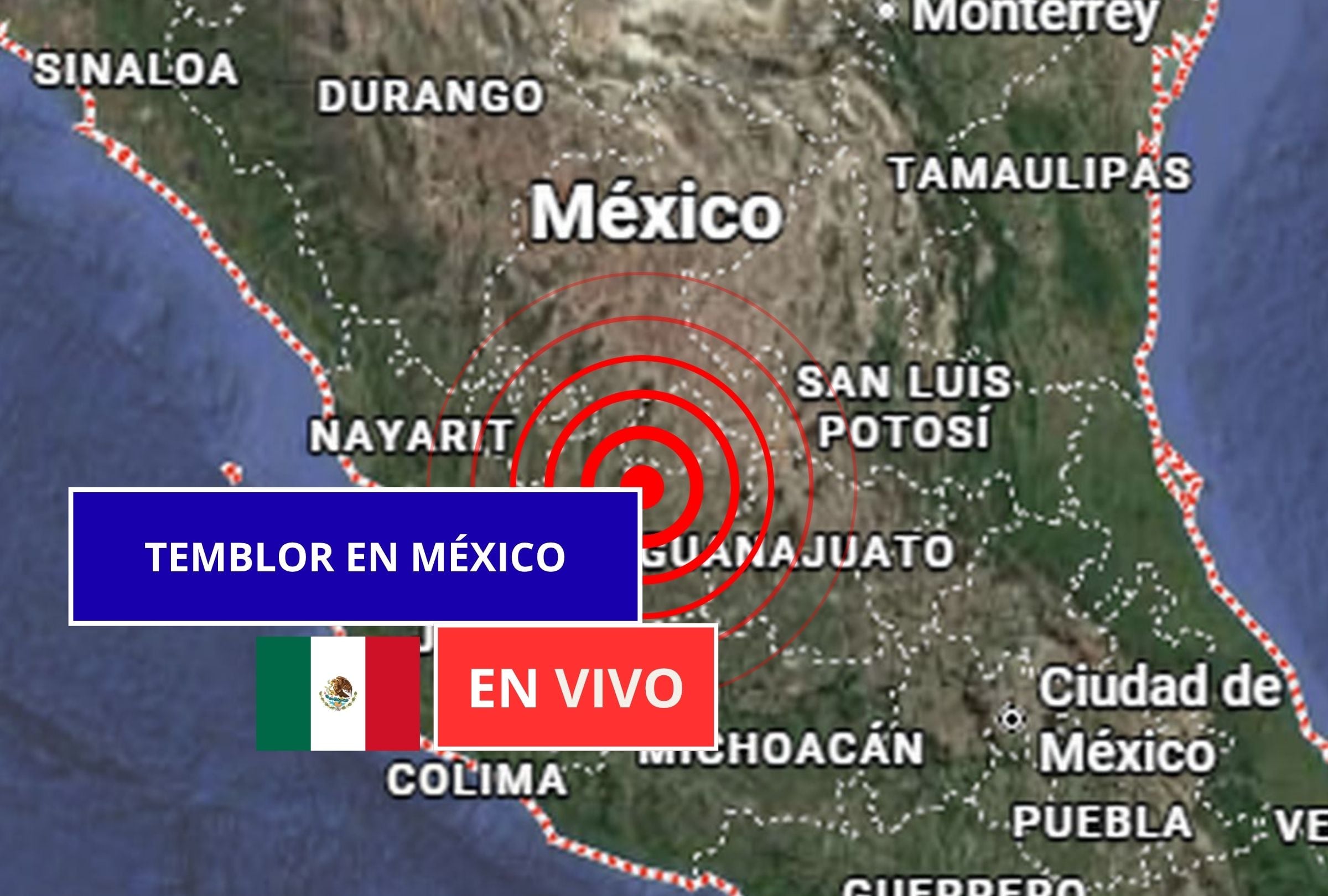 Sigue el reporte oficial del Servicio Sismológico Nacional (SSN) sobre los últimos temblores registrados en México hoy, viernes 21 de agosto de 2026. (Imagen creada con foto de Google Maps para Gestión Mix)