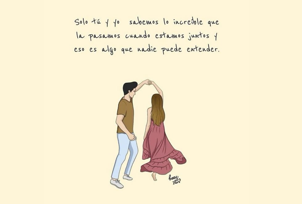 "Cada día contigo es una página más de nuestro libro de amor." (Foto: Pinterest / Noé Yactayo)