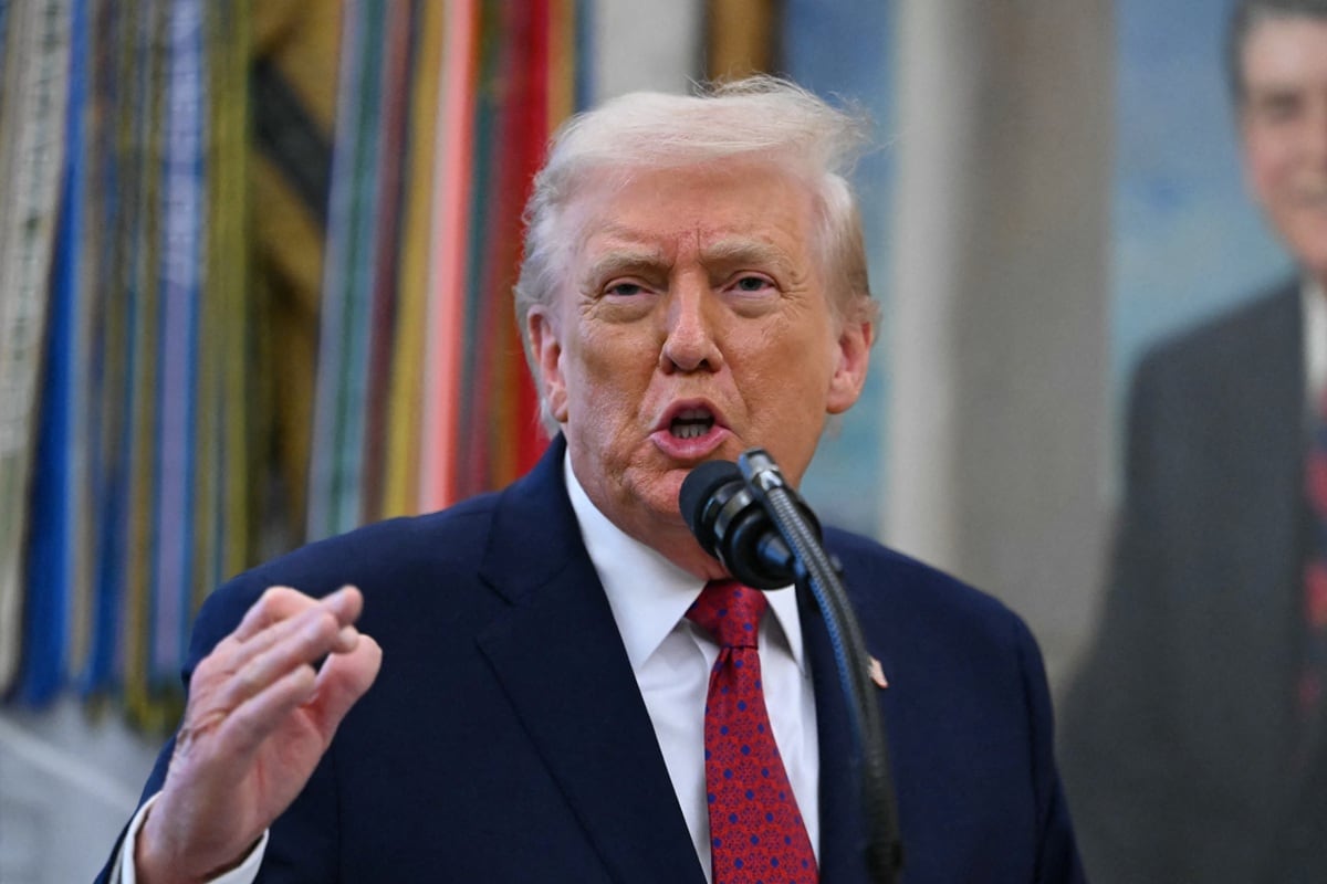 El presidente de Estados Unidos, Donald Trump, ordena bloqueo total a los petroleros sancionados que entren y salgan de Venezuela. (ANDREW CABALLERO-REYNOLDS / AFP)