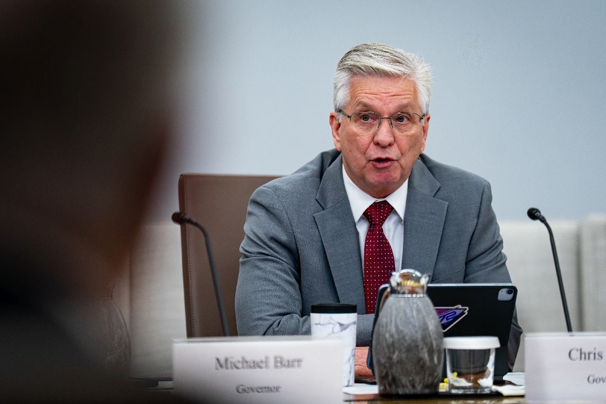 El gobernador de la Reserva Federal, Christopher Waller.