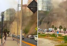 Sismo en Lima: Presentan imágenes de deslizamientos en la Costa Verde