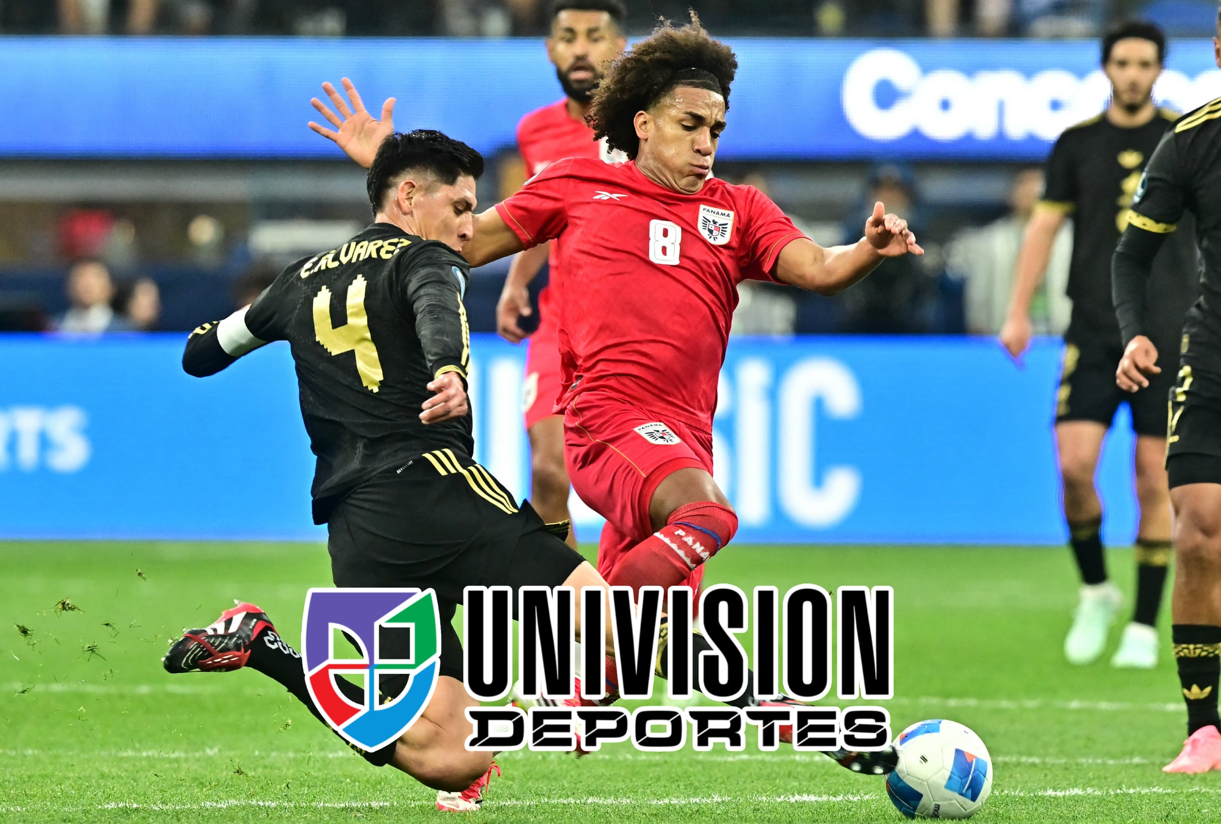 CIUDAD DE PANAMÁ (PANAMÁ), 22/01/2026.- Cobertura oficial en EE.UU. del canal Univisión Deportes EN VIVO ENDIRECTO para ver el partido entre México y Panamá por amistoso con miras a la Copa Mundial de la FIFA 2026 desde el estadio Rommel Fernández. FOTO DE FREDERIC J. BROWN PARA AFP