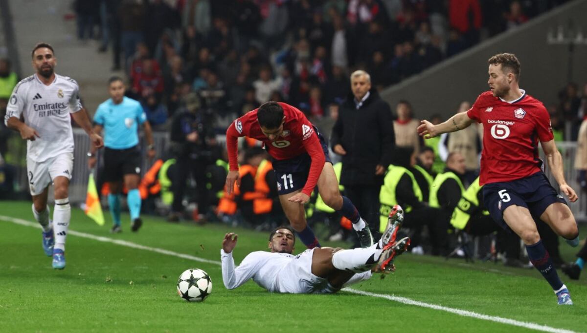 Real Madrid vs. Lille por la Champions League. (Foto: AFP)