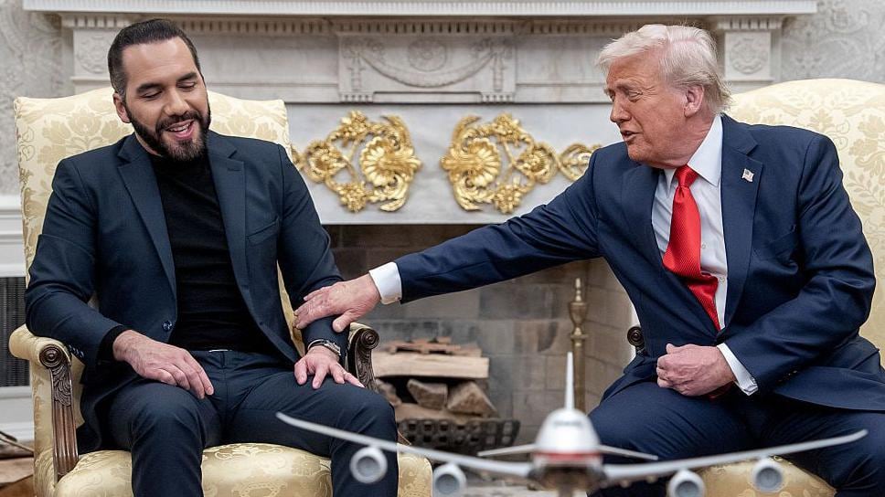 Nayib Bukele y Donald Trump.