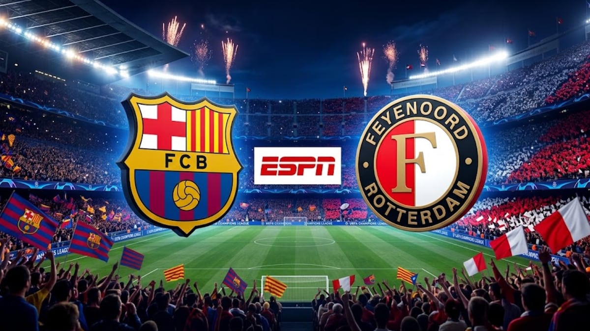 ▶️ ESPN HD EN VIVO por internet - Hoy juega Barcelona vs. Feyenoord por la Champions League