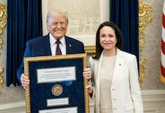 Trump afirma que María Corina Machado le dijo que no se merecía el Nobel cuando se lo dio