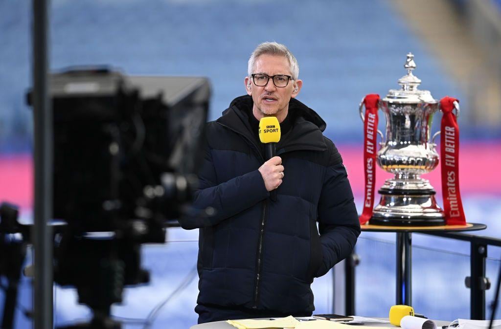 Lineker comentaba los partidos de la FA Cup para la BBC.