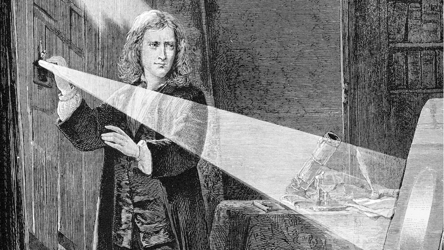 Isaac Newton pudo predecir la órbita de dos cuerpos celestes que comparten un campo gravitacional. | Crédito: Shutterstock / Everett Historical