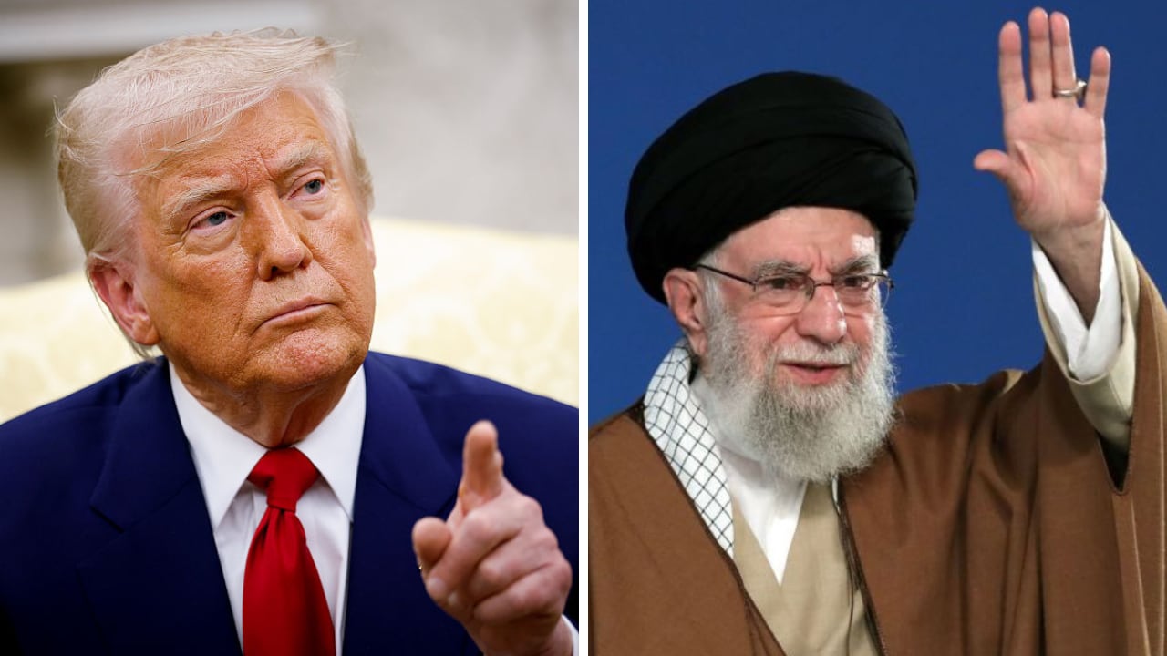 Donald Trump escribió al Líder supremo iraní, Alí Jamenei (derecha) en marzo esbozando un posible acuerdo.