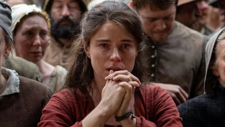 Jessie Buckley interpreta a Agnes, la mujer de William Shakespeare, en la película "Hamnet" (Foto: Universal Pictures)