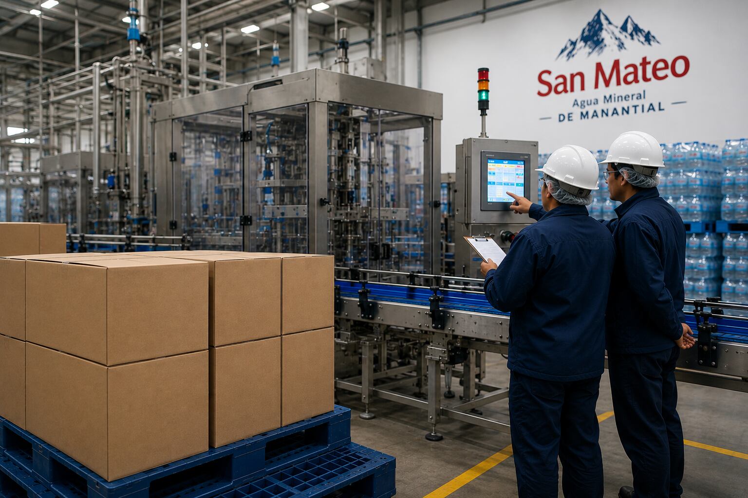 San Mateo prepara el ingreso a presentaciones de mayor capacidad. (Foto referencial de una planta de envasado de agua)
