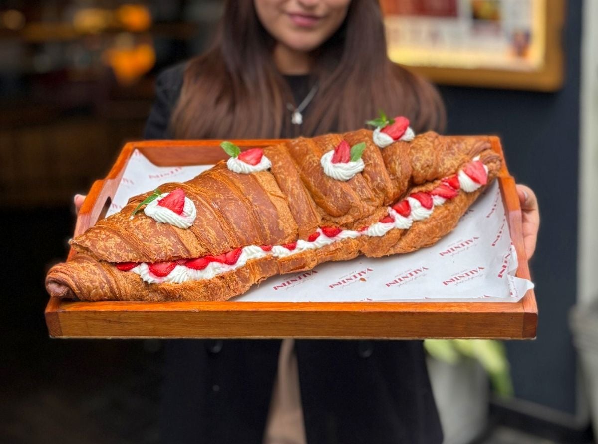 Cornettone, uno de sus productos más solicitados en la carta. Foto: Valentini Café.