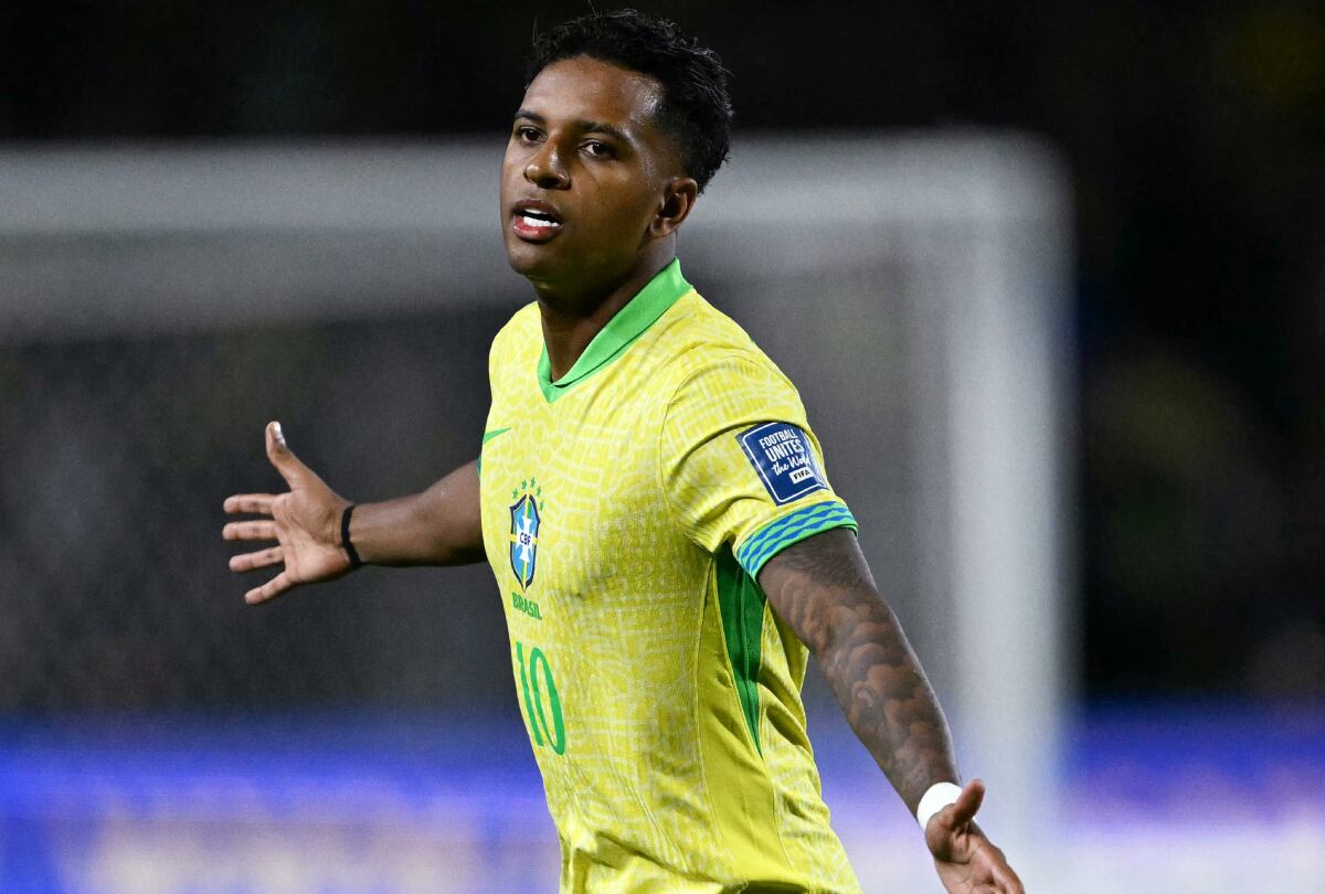 Rodrygo fue el autor del único gol para el triunfo de Brasil vs. Ecuador en la Jornada 7 de las Eliminatorias 2026. (Foto: AFP)