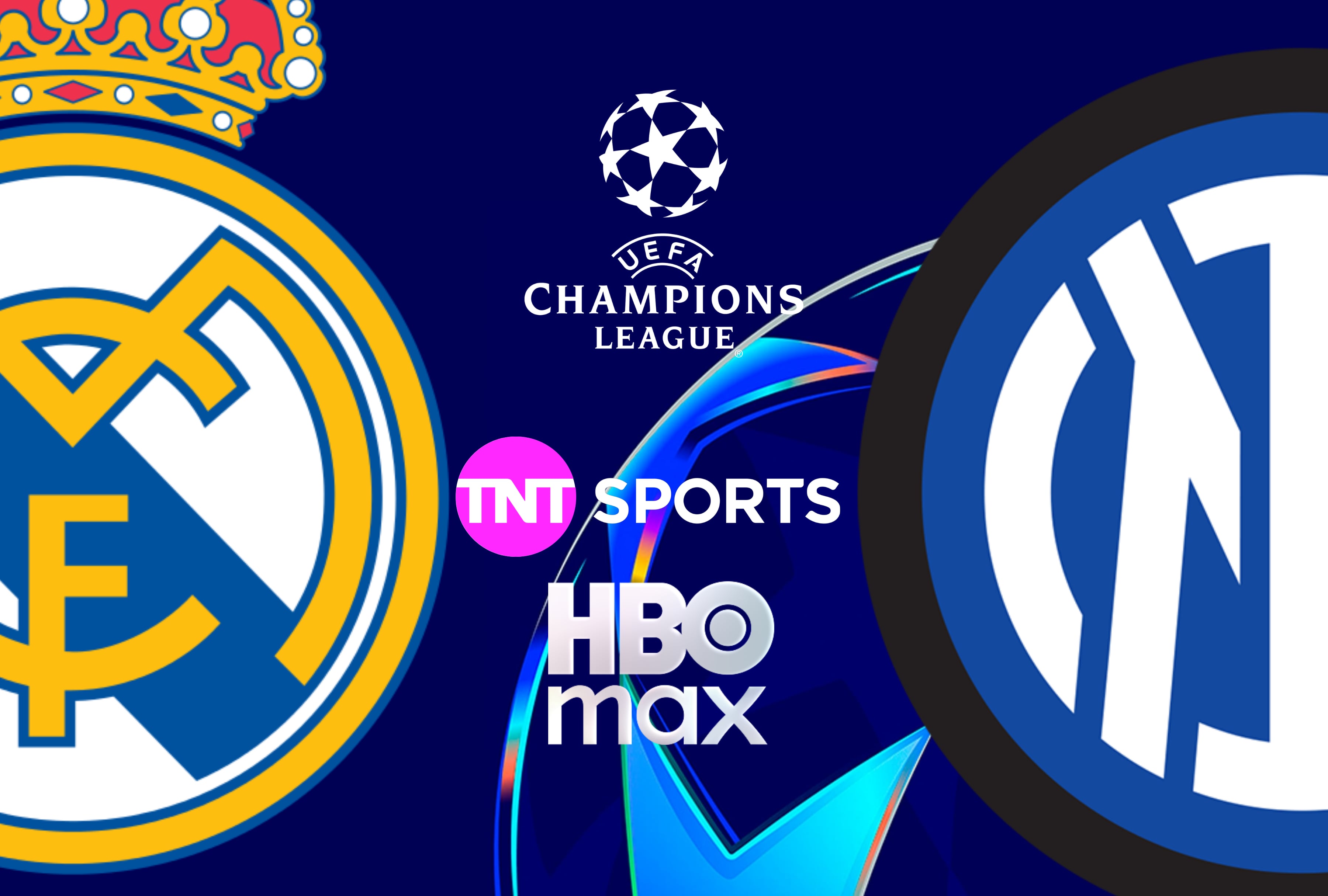 El partido en directo de la fase de liga de la Champions League 2026-27 entre Real Madrid e Inter de Milán mediante la señal oficial de TNT Sports y HBO Max para México. | Crédito: uefa.com / Composición Depor