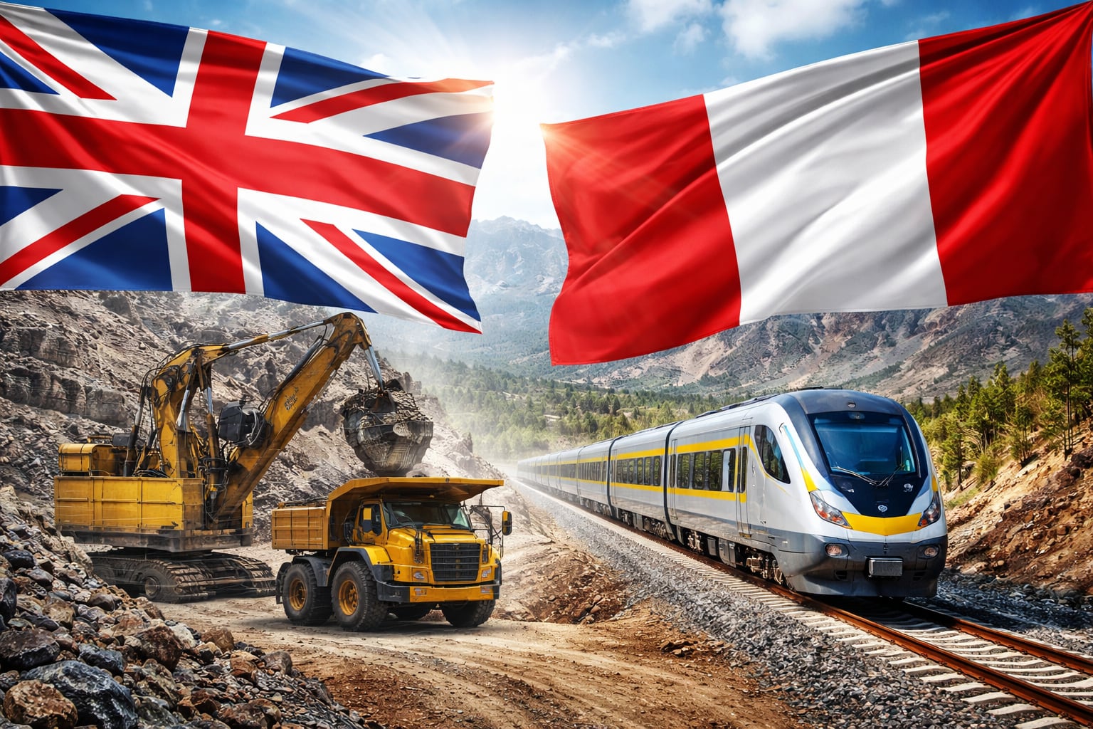 La embajadora británica anticipa que empresas de su país podrían participar en licitaciones de proyectos APP en un futuro. Fotocomposición: ChatGPT, Alessandro Azurín, Diario Gestión.