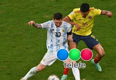 Telefe televisión el partido de la Selección Argentina 1-1 Colombia por Eliminatorias (10/06/2025)