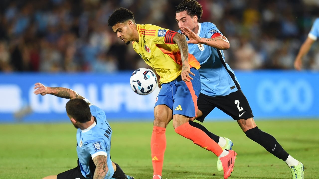 Uruguay vs. Colombia: se enfrentaron por Eliminatorias 2026. (Foto: AFP)