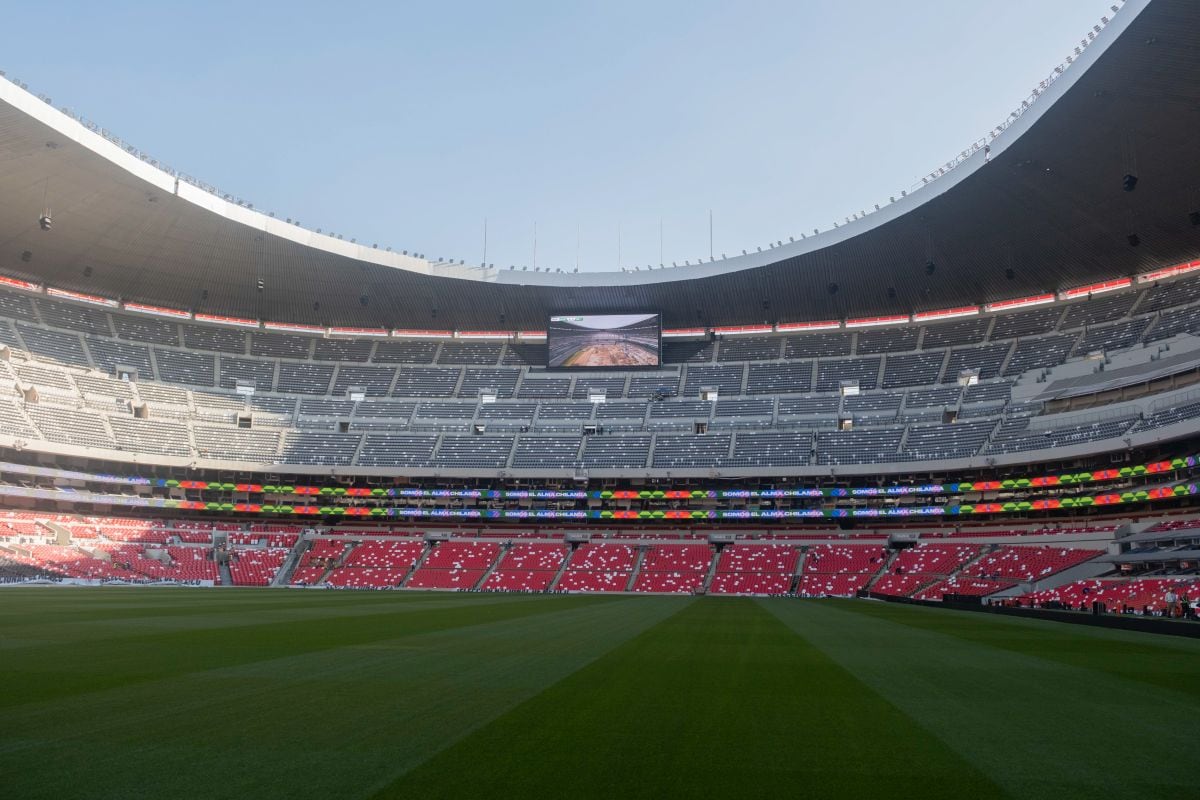 Estadio Banorte en la Ciudad de México, México, el jueves 26 de marzo de 2026. Continúan las remodelaciones del Estadio Banorte, con capacidad para 88,000 espectadores (anteriormente Estadio Azteca), de cara a la Copa Mundial de la FIFA que se celebrará conjuntamente en junio en México, Estados Unidos y Canadá. Fotógrafo: Joeffrey Guillemard/Bloomberg