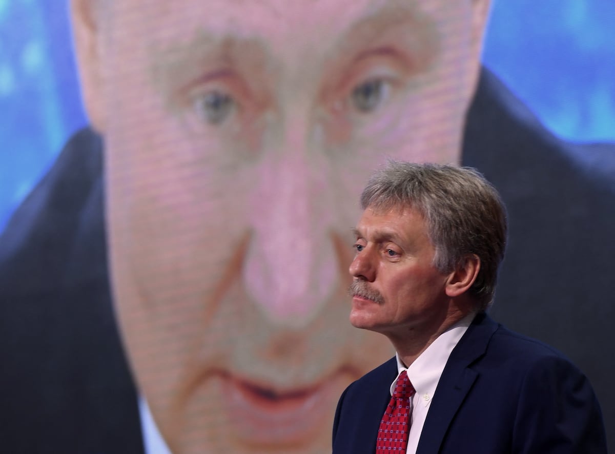 Dmitri Peskov, portavoz del Kremlin. Foto: archivo AFP/ NATALIA KOLESNIKOVA