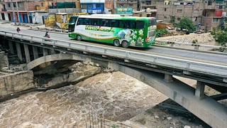 Advierten posible colapso de puente Los Ángeles, vía que une Lima con el centro del país