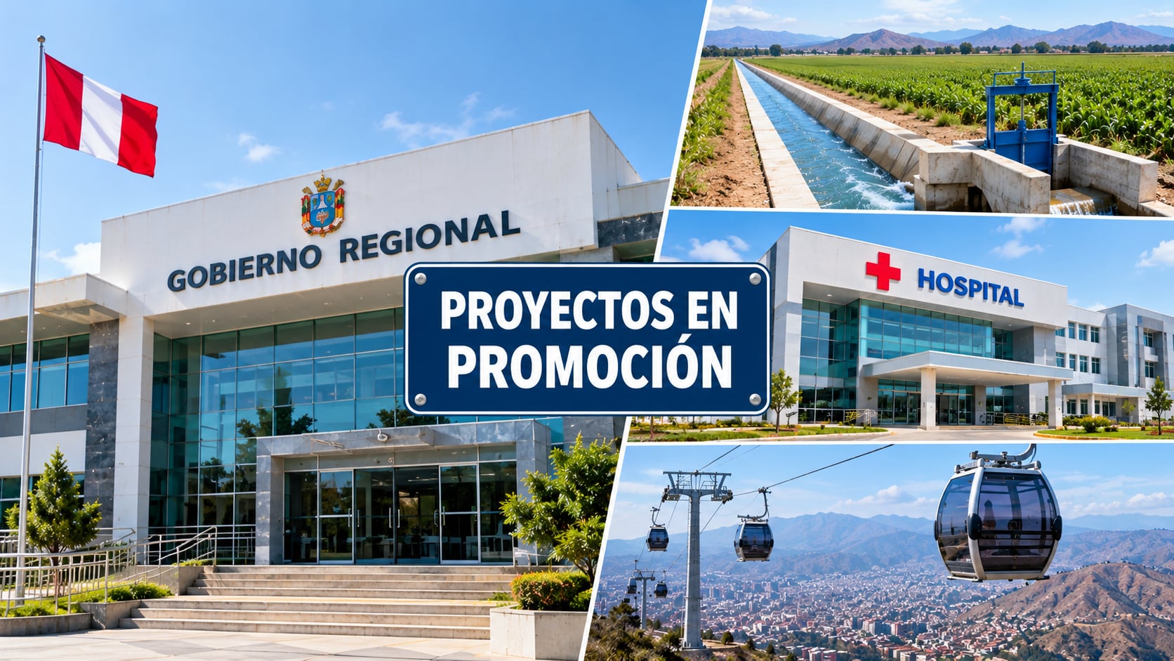 Como titulares, los Gores de Áncash y la Libertad, así como el ya comentado caso de Lambayeque, tendrían que hacerse cargo de proyectos de irrigación para nada pequeños. Fotocomposición: ChatGPT, Alessandro Azurín, Diario Gestión.