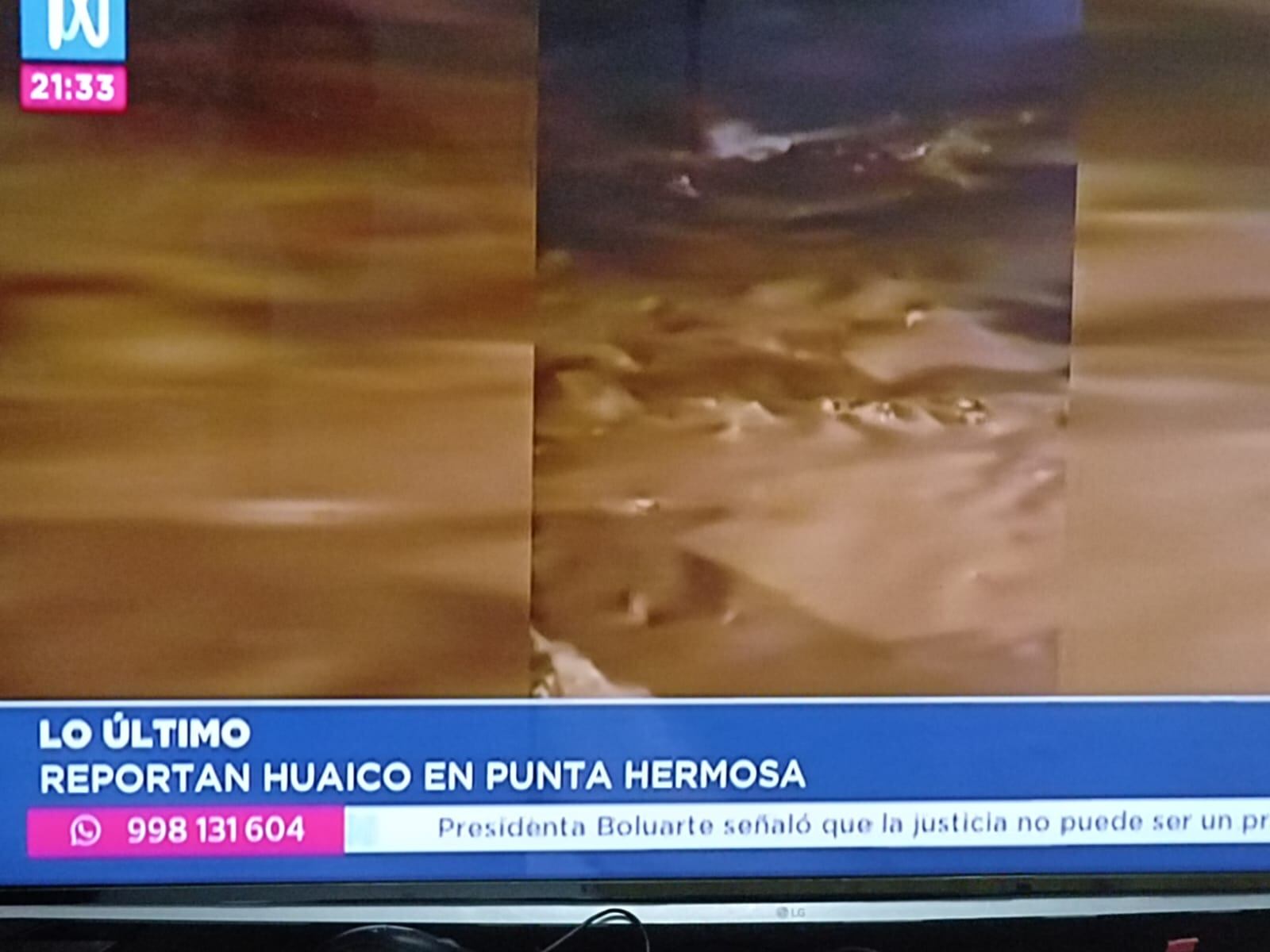 Huaico punta hermosa. (Foto: Captura Canal N)