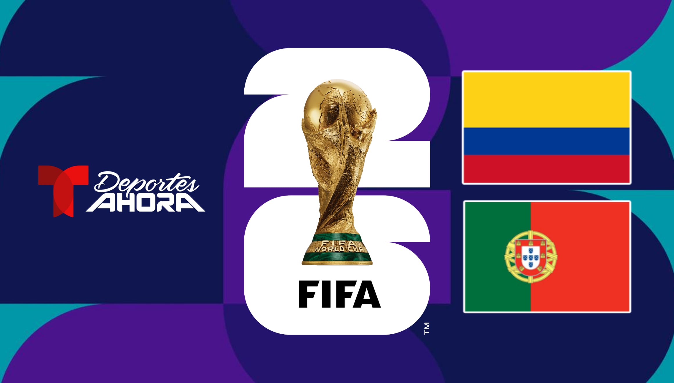 Transmisión oficial del partido Colombia vs. Portugal por la fase de grupos. Opciones para sintonizar el encuentro en directo desde Estados Unidos a través de Telemundo Deportes Ahora y la plataforma Peacock TV. | Crédito: fifa.com / Composición Gestión Mix
