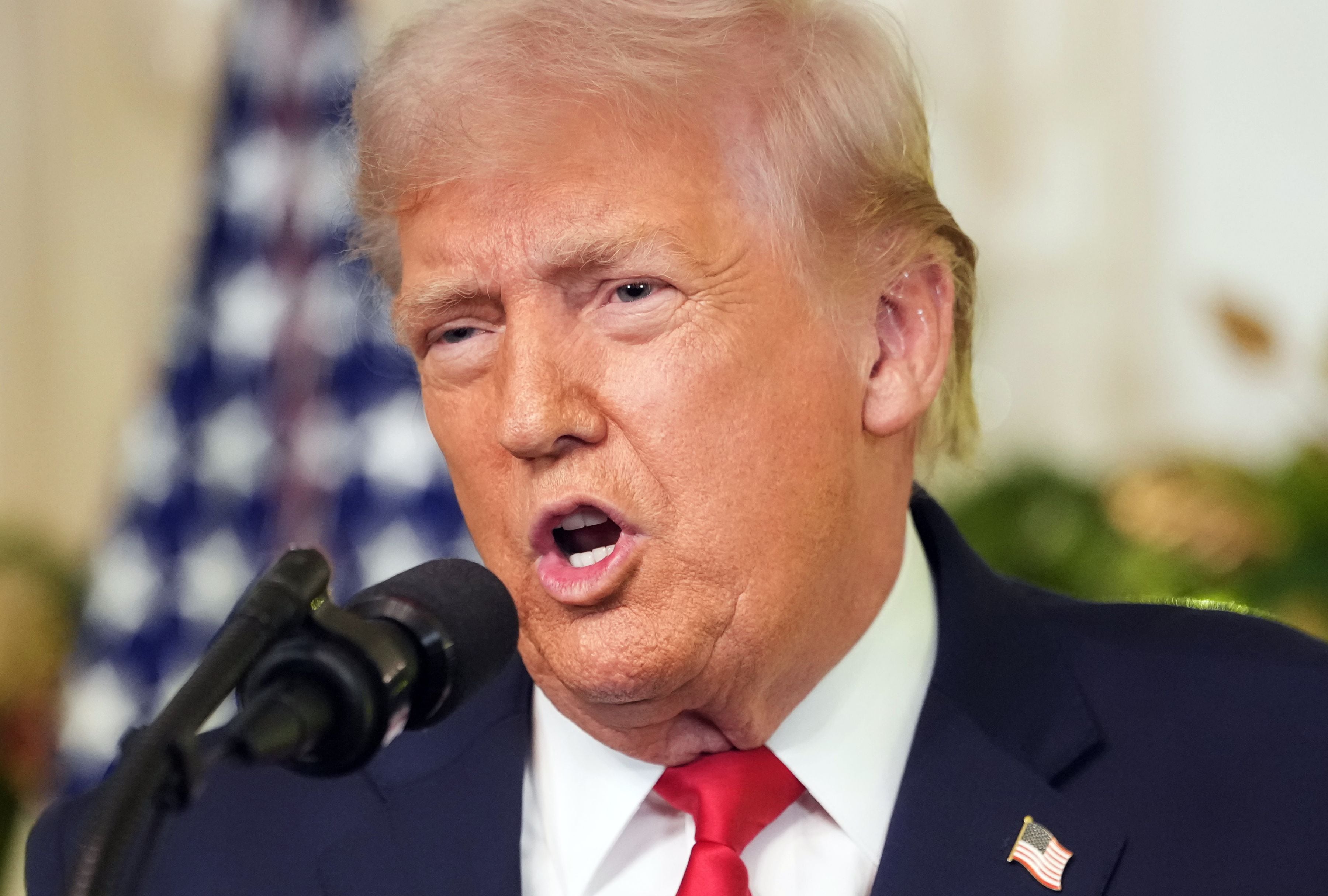 El presidente de Estados Unidos, Donald Trump, se dirige a la Nación desde la Casa Blanca el miércoles 17 de diciembre. (Foto: EFE/EPA/Doug Mills / POOL)