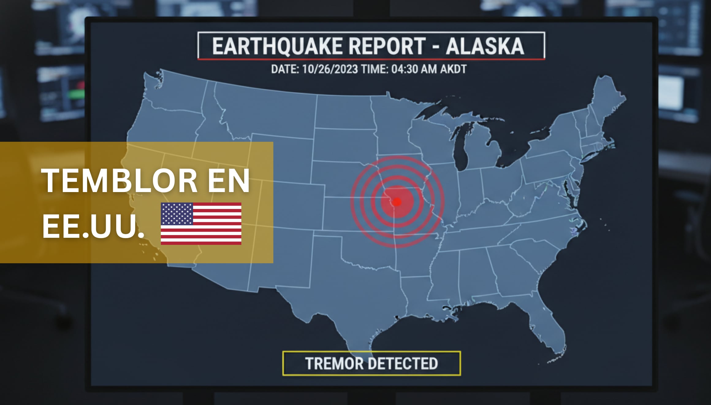 Consulta el reporte del USGS sobre el temblor en EE. UU. hoy, 23 y 24 de marzo de 2026. Entérate de la magnitud en California y Nueva York. Datos del último sismo en vivo para la seguridad de tu comunidad hispana. | Imagen referencial creada por Gestión Mix usando la IA de Gemini / Composición GEC