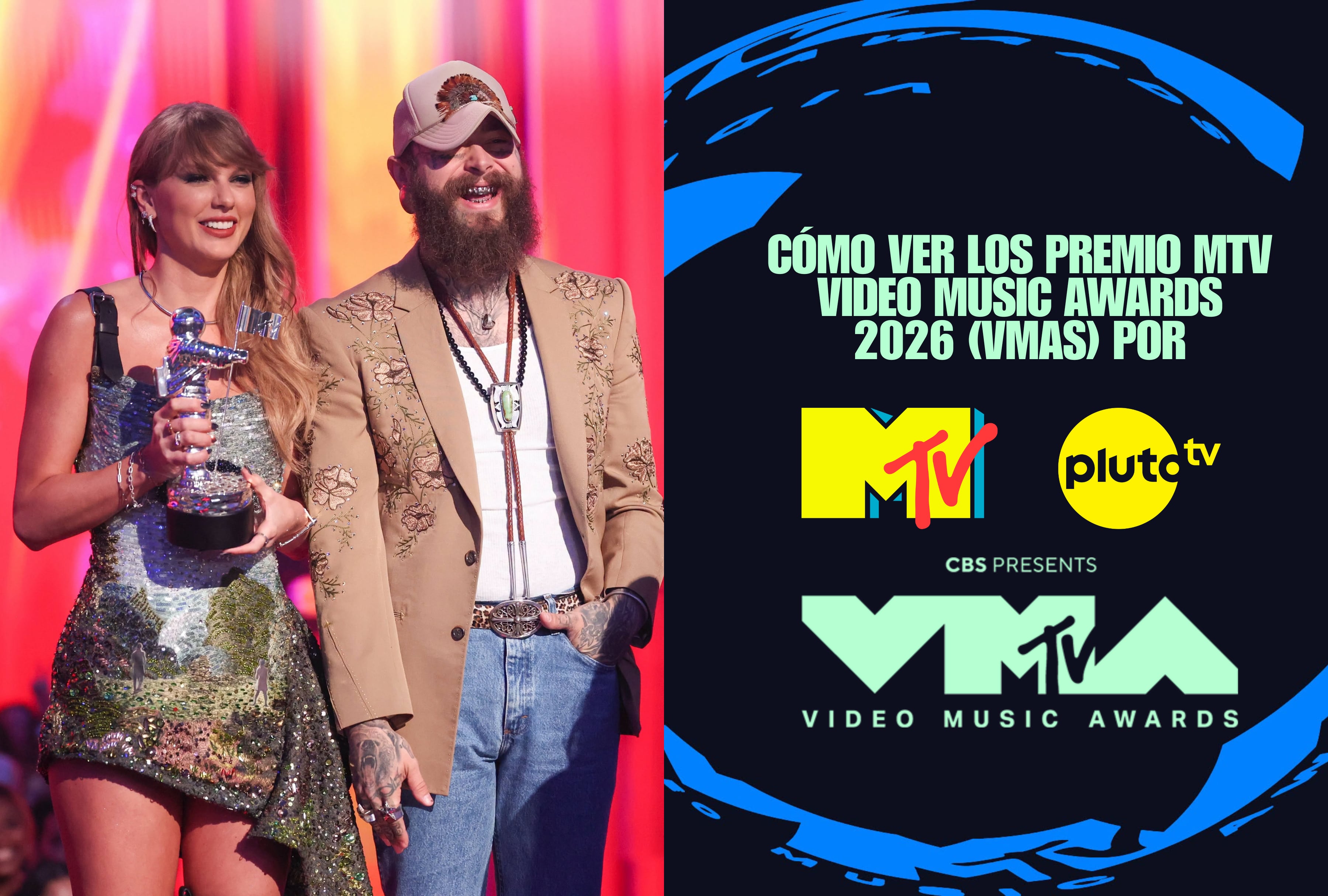 Descubra cómo seguir en directo la ceremonia de los MTV VMAs 2026 desde México a través de la plataforma Pluto TV. Guía con los canales digitales habilitados, la cobertura de la alfombra roja y las alternativas de streaming online para no perderse ningún detalle. | Crédito MTV / Facebook / Composición Mag