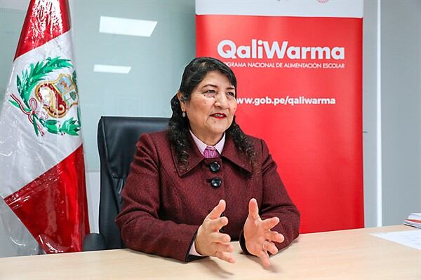 Nancy Aucahuasi, directora ejecutiva de Qali Warma, ampliará la base de datos de sus proveedores. Foto: Qali Warma