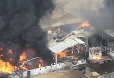 Lurín: reportan incendio en una fábrica a la altura del kilómetro 40 de la Panamericana Sur