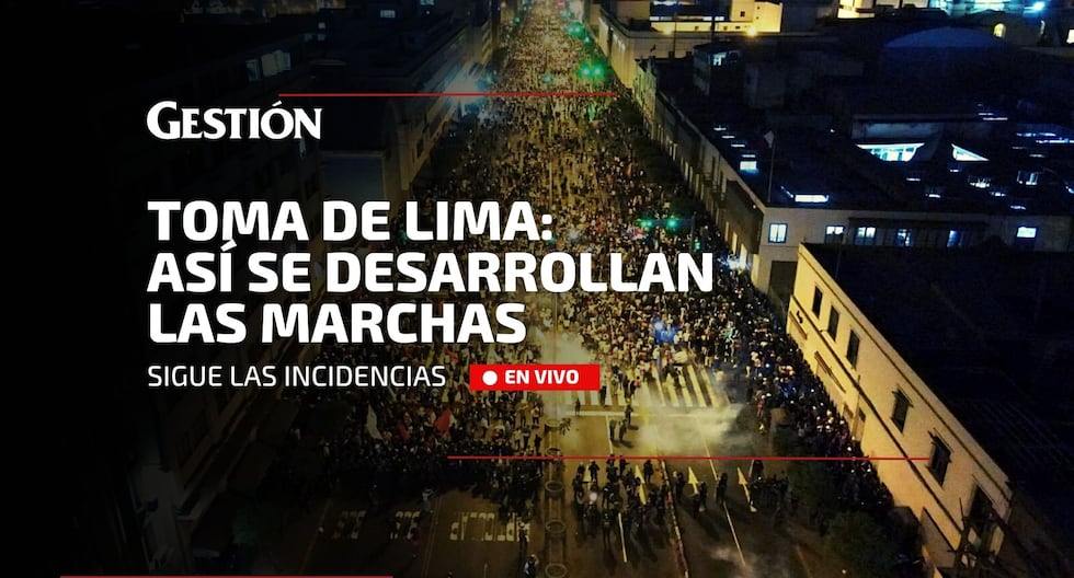 Toma de Lima 2023 protestantes llegan al Congreso y son dispersados