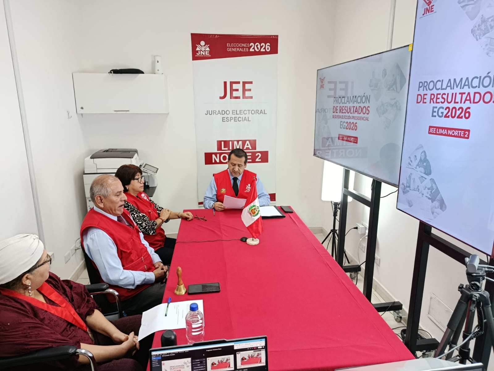 El Jurado Electoral Especial Lima Norte 2 realizó la proclamación de resultados. Foto: JNE