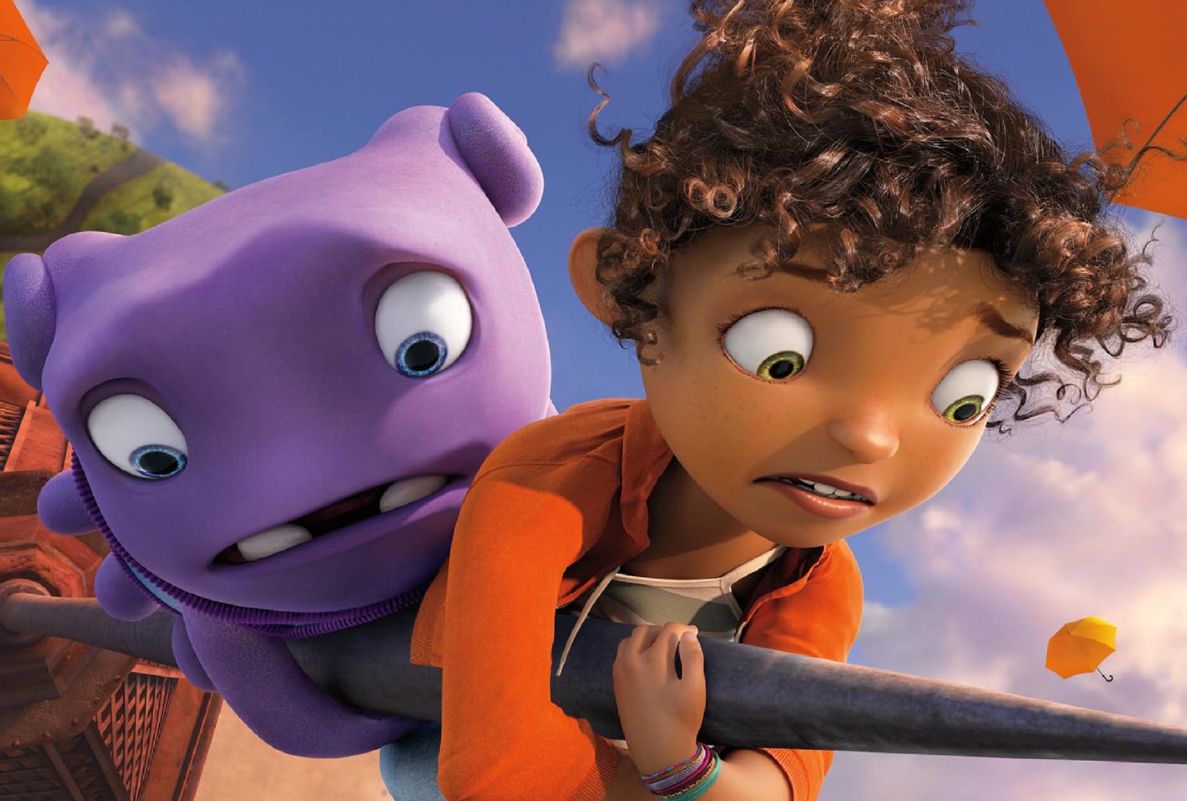 En la película animada "Home", Tip y Oh viajan por el mundo en un automóvil modificado que funciona con burbujas y combustible de refresco saborizado (Foto: 20th Century Fox)