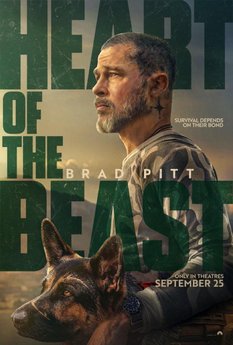 El póster de "El corazón de la bestia", película dirigida por David Ayer que se desarrolla a lo largo de 101 minutos de metraje (Foto: Paramount Pictures)