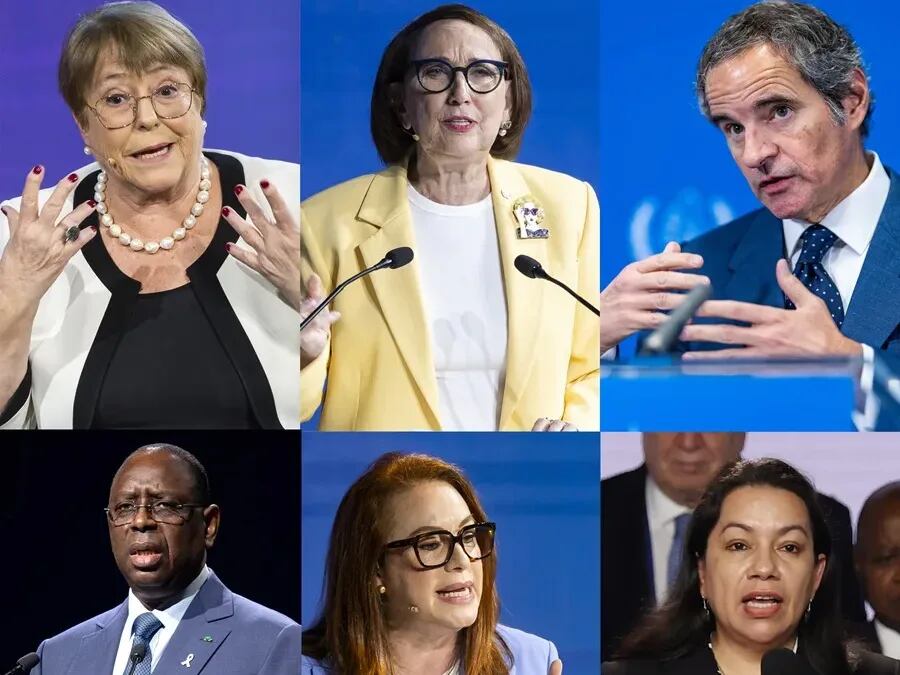 Los seis candidatos que aspiran a suceder a António Guterres al frente de la ONU. (Foto: EFE)