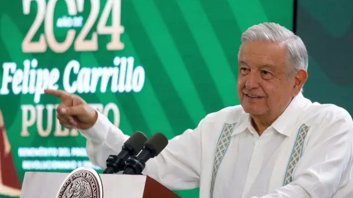 Andrés Manuel López Obrador durante una rueda de prensa. | Foto: PRESIDENCIA DE MÉXICO