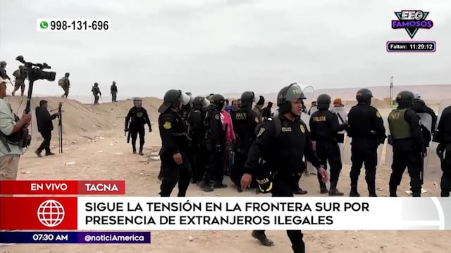Reportan un policía herido tras ataque de migrantes en frontera con Chile