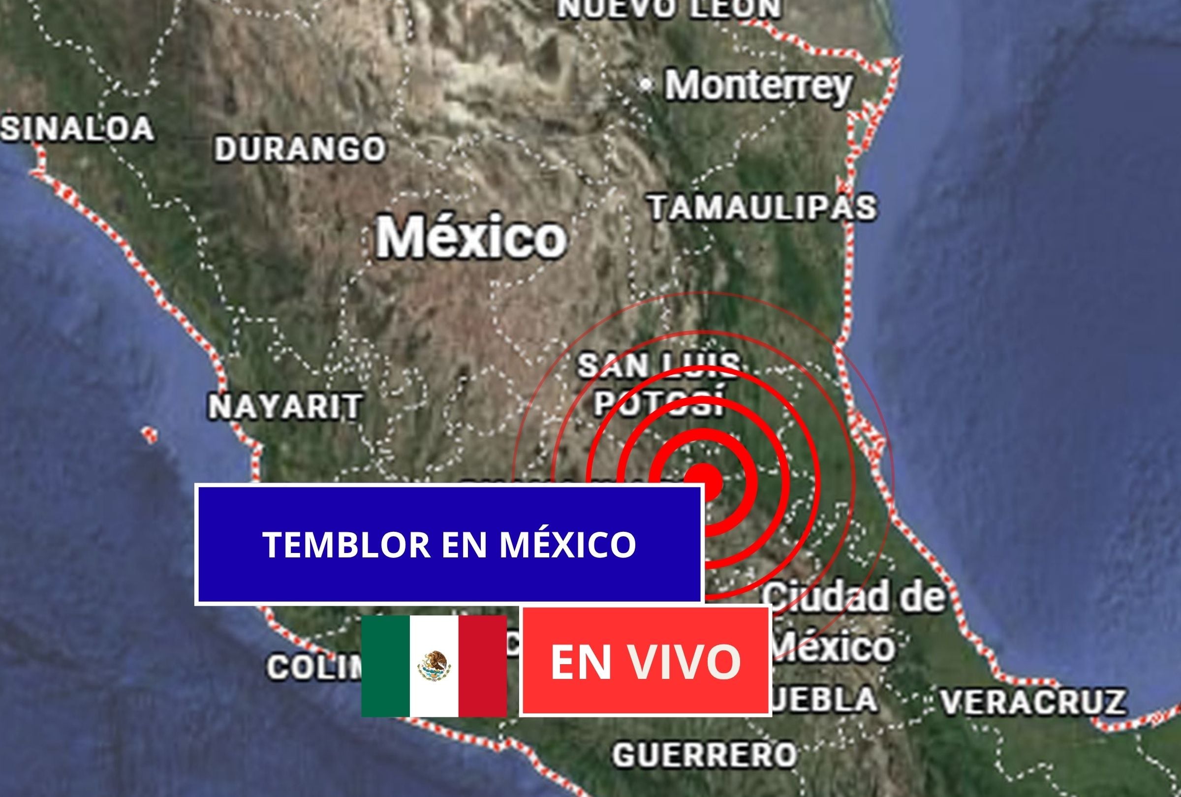 Sigue el reporte oficial del Servicio Sismológico Nacional (SSN) sobre los últimos temblores registrados en México hoy, miércoles 17 de junio de 2026. (Imagen creada con foto de Google Maps para Gestión Mix)