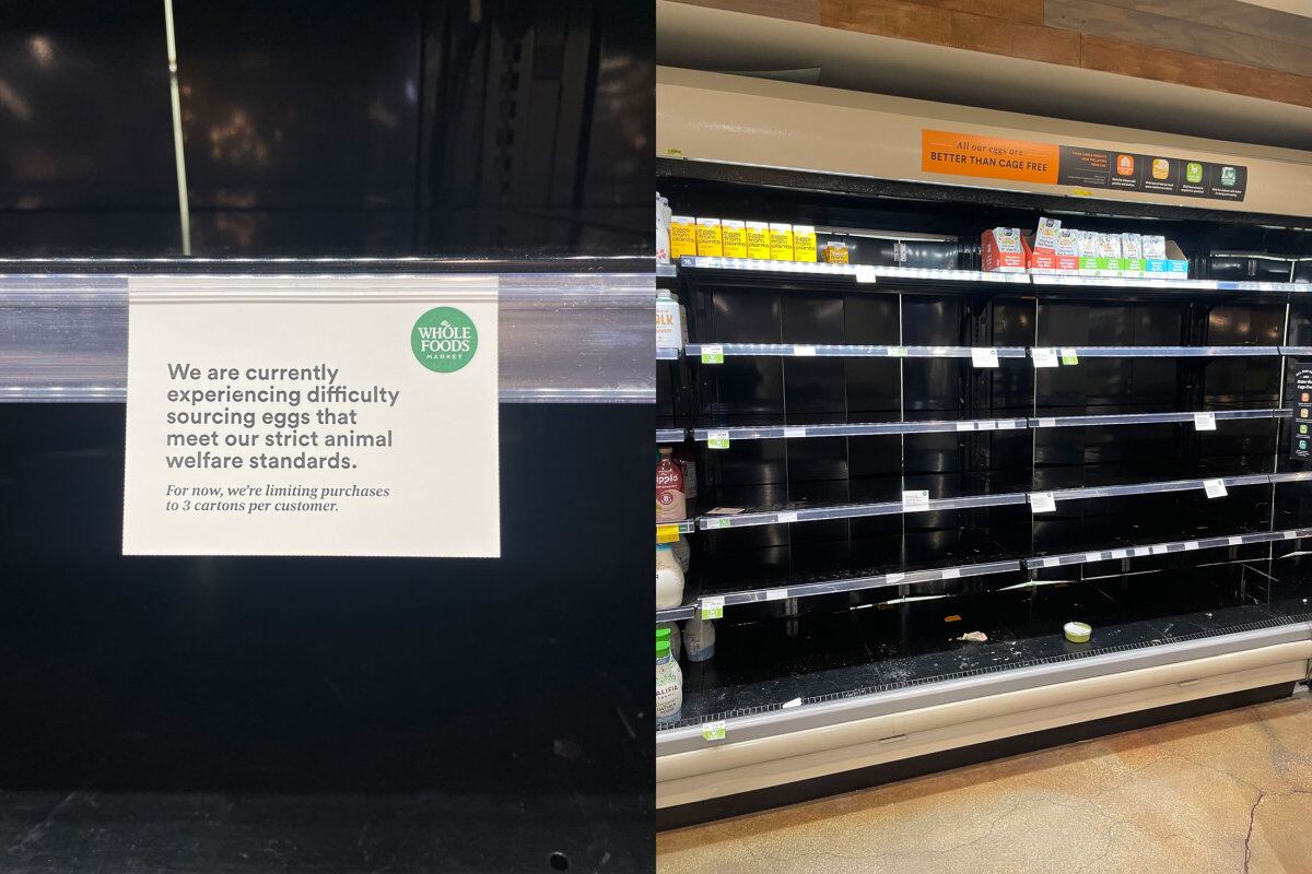 Estantes de huevos en Whole Foods en Lincoln Park, Chicago, el 11 de febrero. Fotógrafo: Miranda Davis/Bloomberg